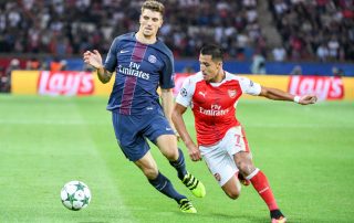 Alexis Sanchez face au PSG en septembre 2016