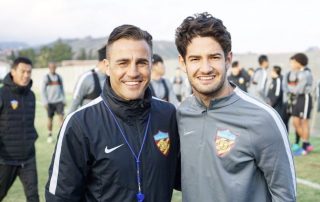 Alexandre Pato et Fabio Cannavaro en Chine