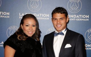 Thiago Silva et sa femme Isabelle, en janvier 2016
