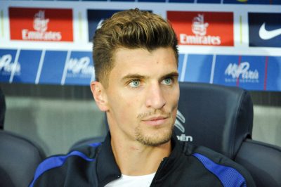 Thomas Meunier en août 2016 au Parc des Princes
