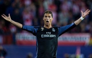 Cristiano Ronaldo au stade Vicente Calderon, le 10 mai 2017