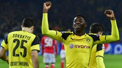 Ousmane Dembélé avec le Borussia Dortmund