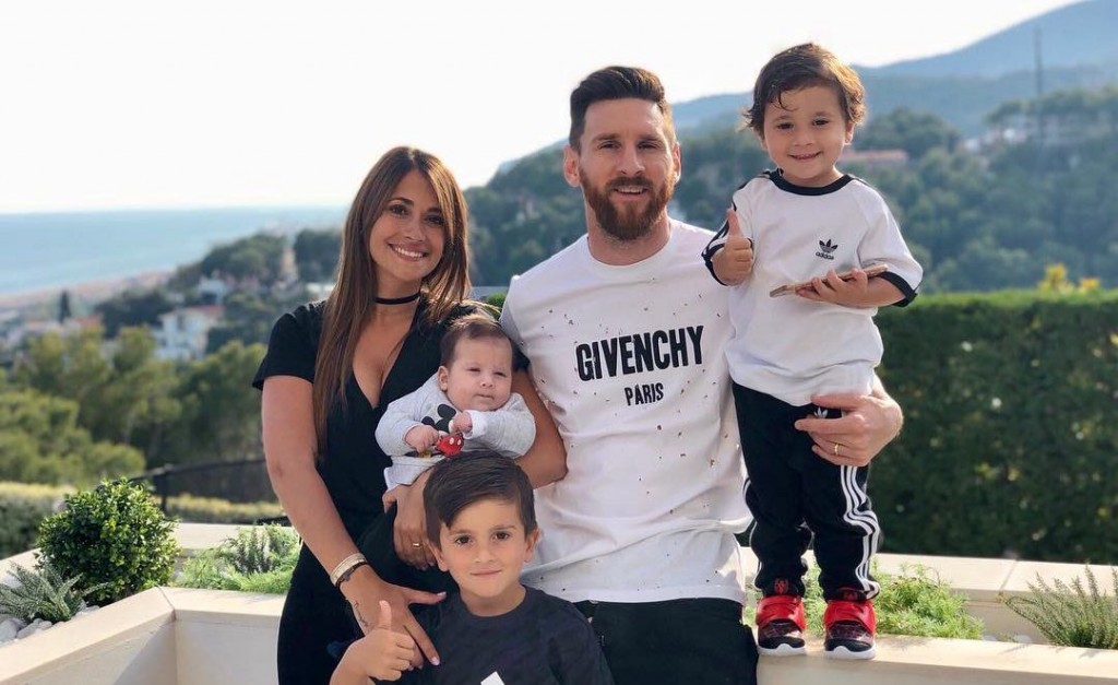 Leo Messi, Antonella Roccuzzo et leurs fils