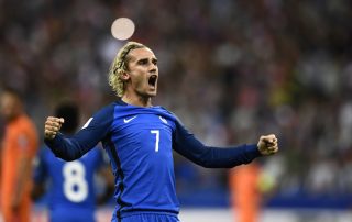 Antoine Griezmann contre les Pays-Bas - août 2017