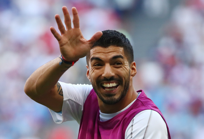 Suarez lors de Uruguay vs Russie - Coupe du Monde 2018