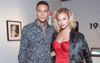 Gregory van der Wiel et sa compagne Rose Bertram