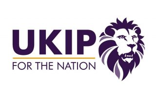 La proposition de logo du parti UKIP au Royaume-Uni