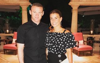 Wayne Rooney et son épouse Coleen Rooney, avant la nouvelle tempête