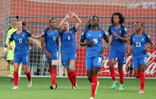 Les Bleues lors de l'Euro 2017 en juillet