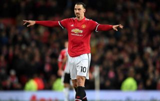 Zlatan Ibrahimovic lors de son retour avec Manchester United contre Newcastle - novembre 2017