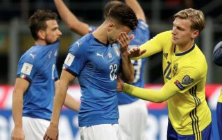 L'Italie a été éliminée de la course au Mondial 2018 face à la Suède - novembre 2017