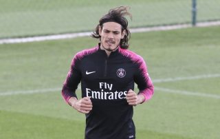 Edinson Cavani à l'entraînement en août 2018 - Panoramic