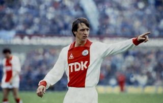 Johan Cruyff lors de sa fin de carrière et de son deuxième passage à l'Ajax au début des années 80