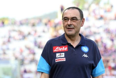 Maurizio Sarri avec Naples en avril 2018 (Panoramic)