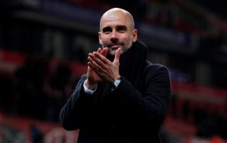 Pep Guardiola en mars 2018 après une victoire de Man City à Stoke (Panoramic)