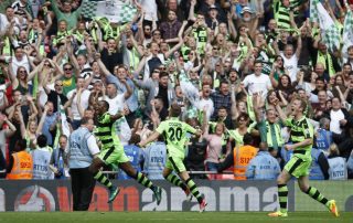 Tranmere Rovers contre Forest Green Rovers le 14 mai 2017 (Panoramic)