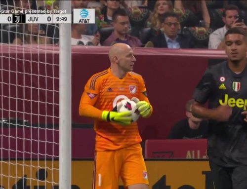 Pendant le All-Star Game de la MLS, un gardien avait un micro pour commenter le match en direct à la télé