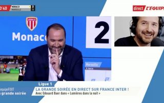 Edouard Baer s'incruste sur la chaîne L'Equipe