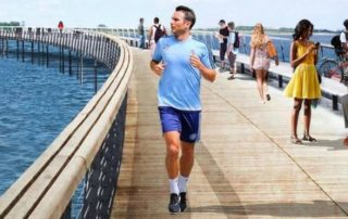 Frank Lampard sur une pub de la ville de New York