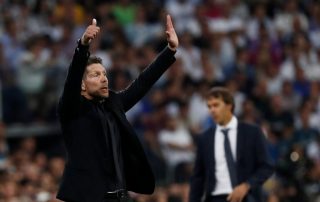 Diego Simeone lors de Real-Atlético le 29 septembre 2018 (Panoramic)