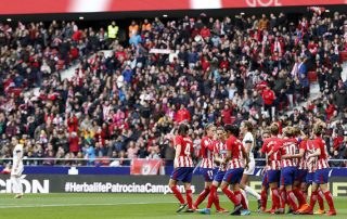 Les joueuses de l'Atlético contre le Real saison 2017/18