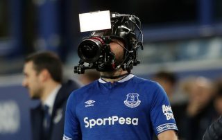 Un cadreur à Everton en décembre 2018 - Panoramic