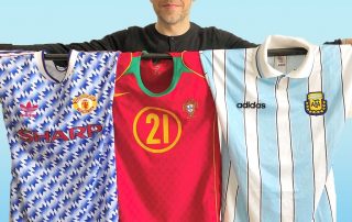 Benjamin Da Silva (beIN Sports) avec ses maillots préférés