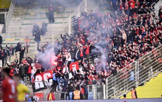 Les supporters de Rennes à Nantes en janvier 2019 - Panoramic