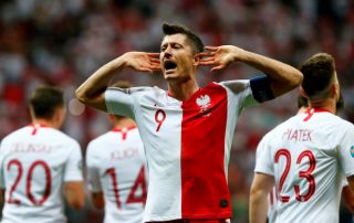 Robert Lewandowski lors de Pologne-Israël en juin 2019 - Panoramic