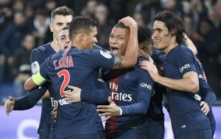Mbappé et Cavani en décembre 2018 contre Nantes - Panoramic