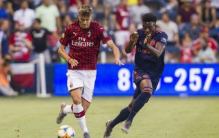 Le premier match de Daniel Maldini en équipe première du Milan AC le 24 juillet 2019 contre le Bayern - Panoramic