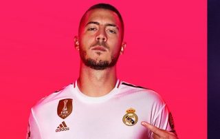 Hazard sur la jaquette de FIFA 20