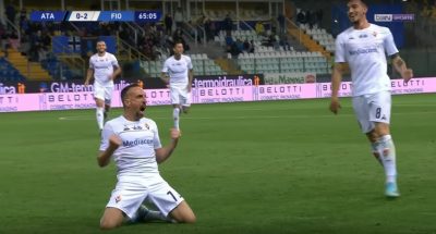 Ribéry, auteur de son premier but avec la Fiorentina contre l'Atalanta - septembre 2019