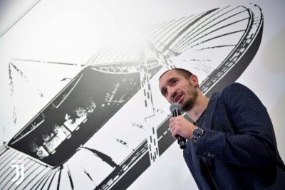 Chiellini à l'ouverture du J Hotel de la Juventus - novembre 2019