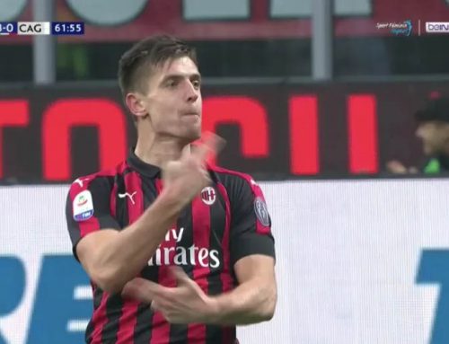 Pendant ce temps, Krzysztof Piatek dépose sa célébration du Pistolero