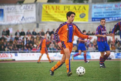 Xavi avec le Barça B saison 1998/1999