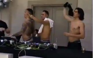 Fête anniversaire de Cavani, Icardi et Di Maria
