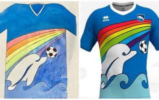 Maillot de Pescara imaginé par un enfant